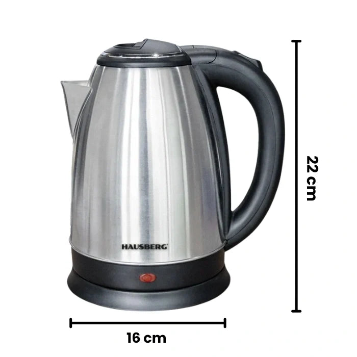 HAUSBERG HB-3615 Wasserkocher Edelstahl 1.8L 1500W