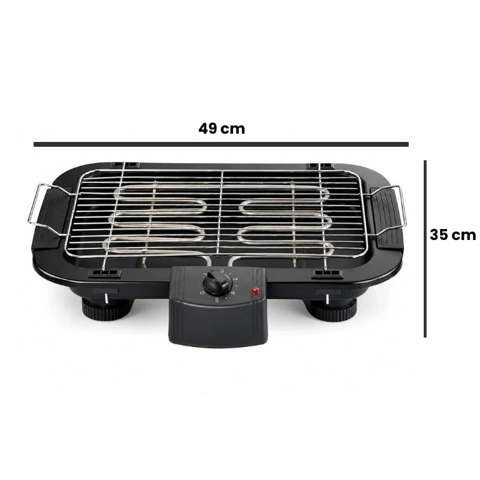 HAUSBERG HB-530NG Elektrogrill 2000W mit abnehmbarer Platte und Thermostat
