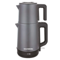 HAUSBERG HB-3636GR Teeservice 2L Grau Edelstahl