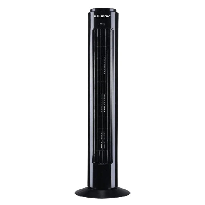 HAUSBERG HB-5950NG Turmventilator mit 3 Geschwindigkeiten und Oszillation Schwarz