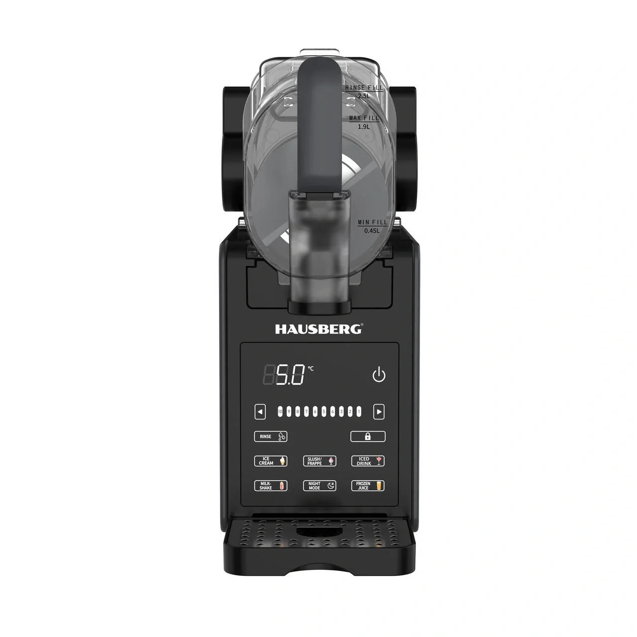 HAUSBERG HB-6045GR Slushie- und Eismaschine 2L mit Touchscreen