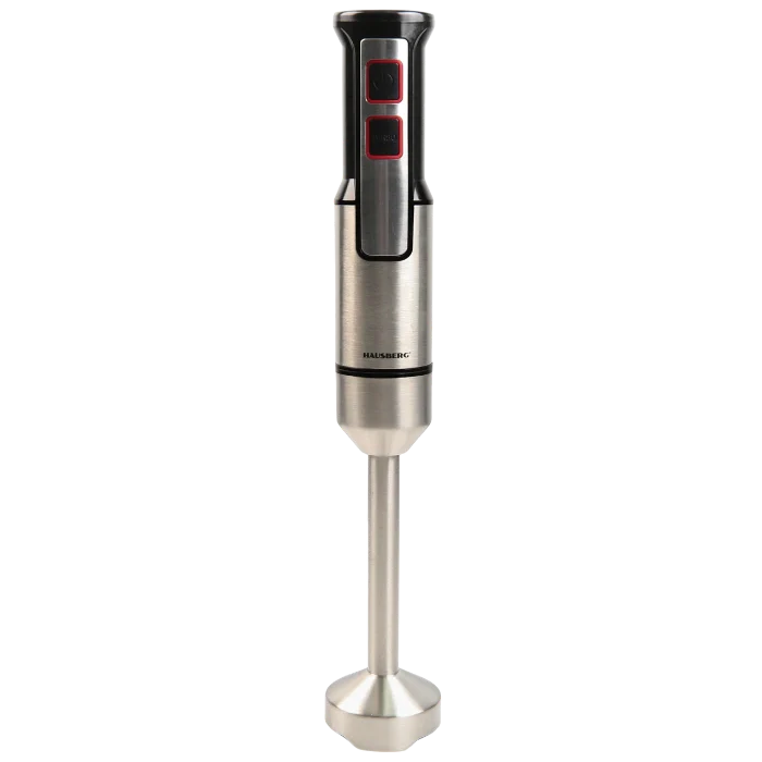 HAUSBERG HB-7668NG Stabmixer 1000W Edelstahl mit 2 Geschwindigkeiten Schwarz