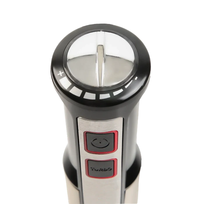 HAUSBERG HB-7668NG Stabmixer 1000W Edelstahl mit 2 Geschwindigkeiten Schwarz