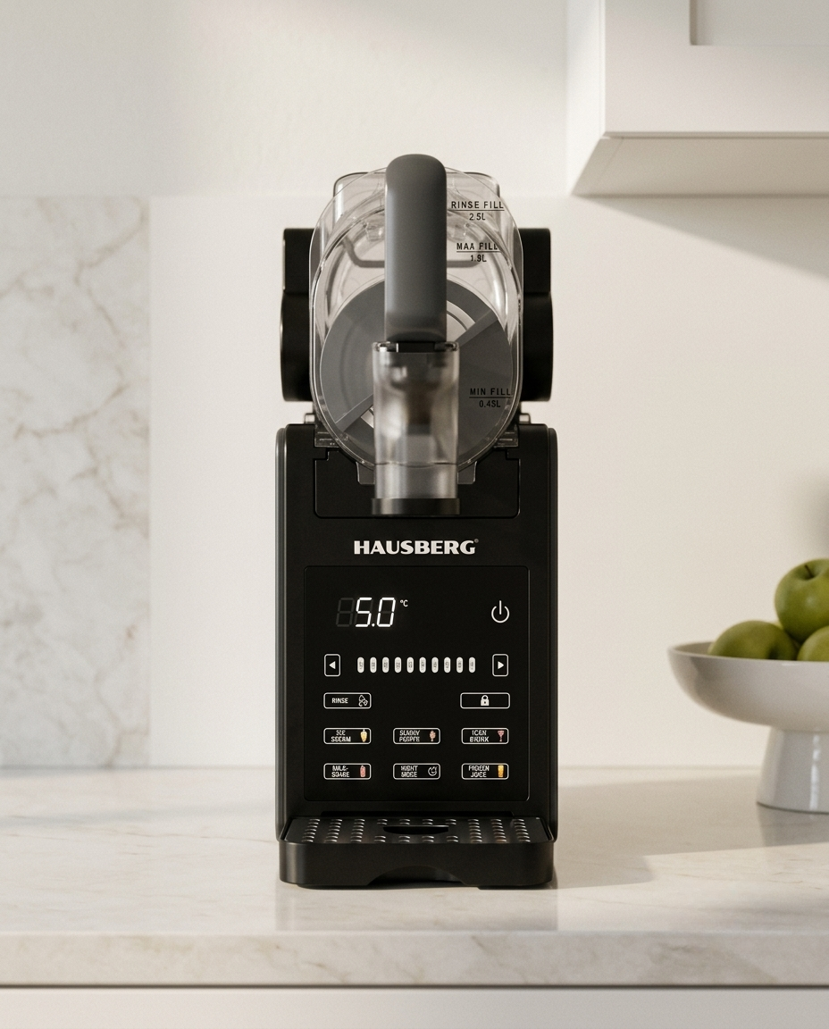 HAUSBERG HB-6045GR Slushie- und Eismaschine 2L mit Touchscreen